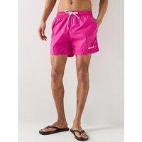 Hugo Haiti Small Logo Swim Shorts - Pink