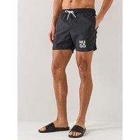Hugo Paolo Small Logo Swim Shorts - Black