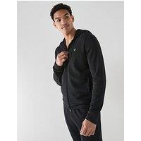 Emporio Armani Bodywear Emporio Armani Bodywear Terry Modal Zip Through Loungewear Hoodie - Black