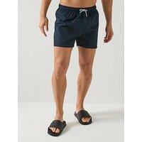 Ea7 Emporio Armani Oversized Logo Swimshorts - Navy