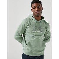 Ea7 Emporio Armani Train Visibility Overhead Hoodie - Green