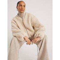 River Island Borg Cosy Bomber - Cream