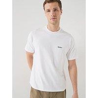 Barbour Dalton Logo Oversized Fit T-Shirt - White