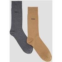 Boss 2 Pack Small Logo Cotton Crew Socks - Assorted