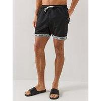 Hugo Lite Mesh Swim Shorts - Black
