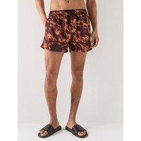 Hugo Kaleo Tortoise Shell Printed Swim Shorts - Brown