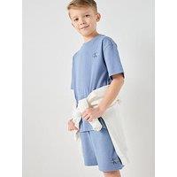 Calvin Klein Jeans Boys Short Sleeve T-Shirt And Short Set - Blue