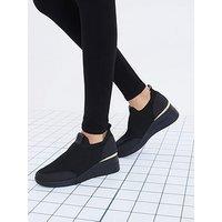 River Island Wedge Runner - Black