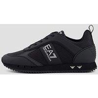 Ea7 Emporio Armani Carbon Nubuck Trainers - Black