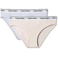 Calvin Klein Girls 2 Pack Modern Cotton Bikini Briefs