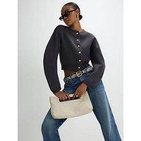 River Island Structured Sleeve Cardigan - Grey