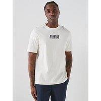 Barbour Morden Back Graphic Relaxed Fit T-Shirt - Natural