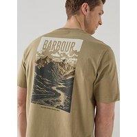 Barbour Morden Back Graphic Relaxed Fit T-Shirt - Khaki