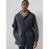 Barbour Icons Durham Long Hooded Casual Jacket - Navy