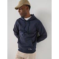 Les Deux Ben Artist Back Graphic Hoodie - Navy