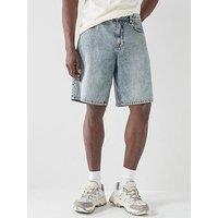 Les Deux Ryder Ice Blue Denim Shorts - Light Blue