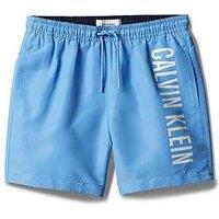 Calvin Klein Boys Medium Drawstring Swim Shorts - Blue