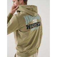 Barbour Fields Relaxed Fit Hoodie - Khaki