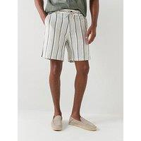 Boss Chino Pastel Stripe Shorts - Light Grey
