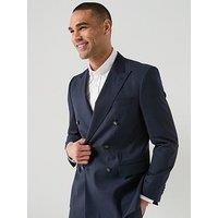 Boss H-Huge 2-Piece Double Breasted Slim Fit Suit - Dark Blue