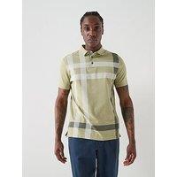Barbour Blaine Tartan Tailored Fit Polo Shirt - Khaki