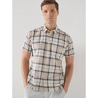 Barbour Gordon Regular Fit Short Sleeve Shirt - Beige