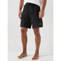 Hugo Spray Logo Loungewear Shorts - Black