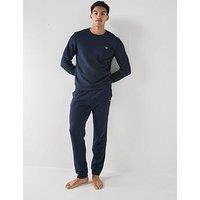Emporio Armani Bodywear Terry Modal Loungewear Tracksuit - Dark Blue