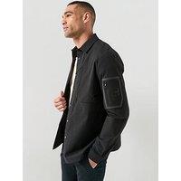 Boss St_Globe Hexa L Relaxed Fit Overshirt - Black