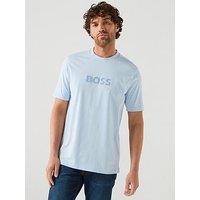 Boss Rubber Logo T-Shirt - Light Blue