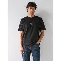 Boss Terrace Graphic Relaxed Fit Back Print T-Shirt - Black