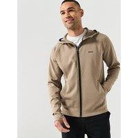 Boss Sicon Active Full Zip Hoodie - Khaki