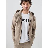 Boss Saggy Full Zip Through Hoodie - Khaki