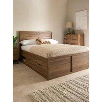 The Very Collection Harlem Storage Double Bed - Fsc Certified - Bed Frame With Memory Mattress