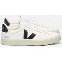 Veja Mens Campo Leather Trainers - White Black