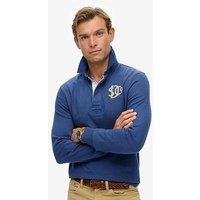 Superdry Vintage Athletic Rugby Long Sleeve T-Shirt - Blue