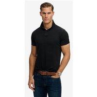 Superdry Essential Jersey Short Sleeve Polo Shirt - Black