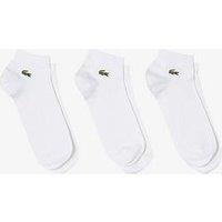 Lacoste 3-Pack Ankle Socks - White