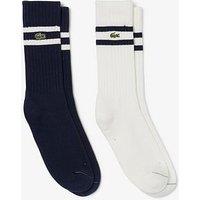 Lacoste 2-Pack Terry Crew Socks - Multi