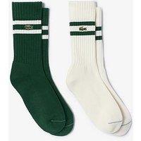 Lacoste 2-Pack Terry Crew Socks - Multi