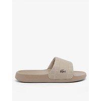 Lacoste Serve Hybrid Sliders - Light Beige