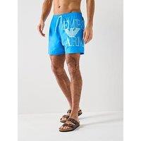 Emporio Armani Bodywear Bold Logo Swimshort - Bright Blue