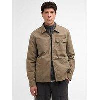 Barbour Crail Wax Ripstop Relaxed Overshirt - Dark Grey
