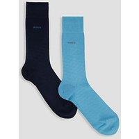 Boss Bodywear 2 Pack Bamboo Crew Socks - Blue