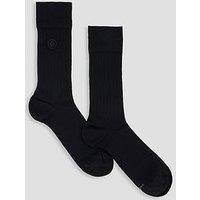 Boss 2 Pack Bb Logo Soft Touch Crew Socks - Black
