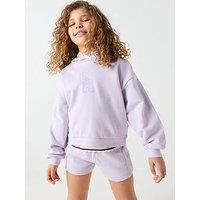 Calvin Klein Jeans Girls Ck Hooded Sweatshirt - Purple