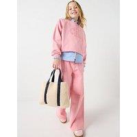Calvin Klein Jeans Girls Ck Wide Leg Joggers - Pink