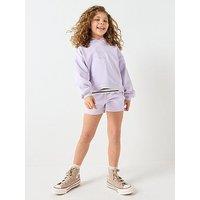 Calvin Klein Jeans Girls Ck French Terry Shorts - Purple