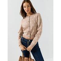 Guess Jeans Sarah Long Sleeve Cardigan - Beige