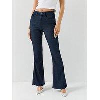 Guess Jeans Belle High Rise Flare - Blue